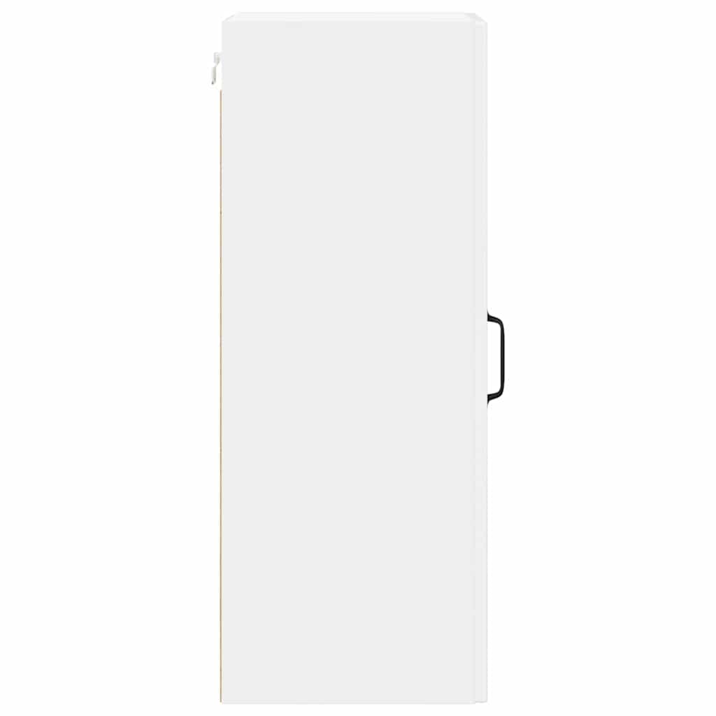 Kitchen Wall Cabinet with Door High Gloss White 30 x 31 x 80 cm