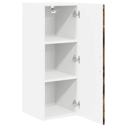 Kitchen Wall Cabinet with Door 2 pcs Smoked Oak 30 x 31 x 80 cm