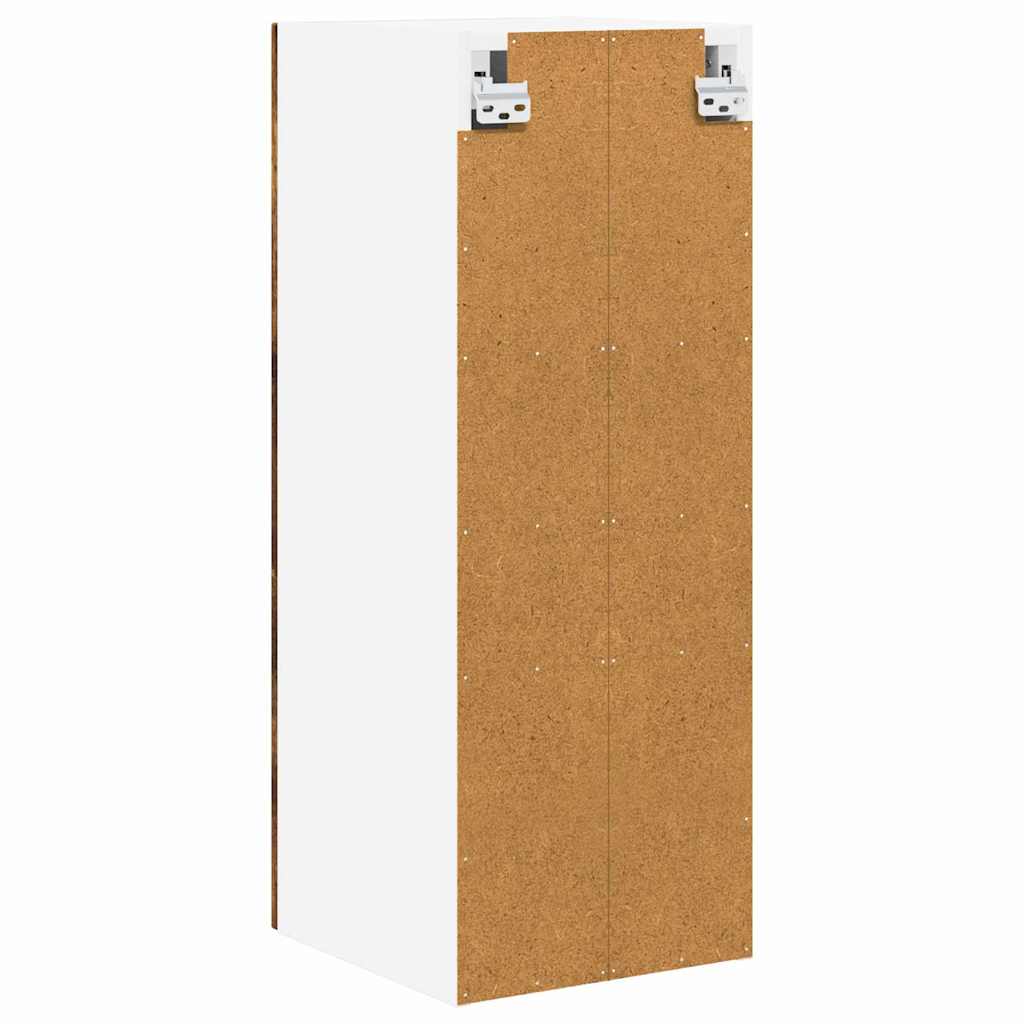 Kitchen Wall Cabinet with Door 2 pcs Smoked Oak 30 x 31 x 80 cm