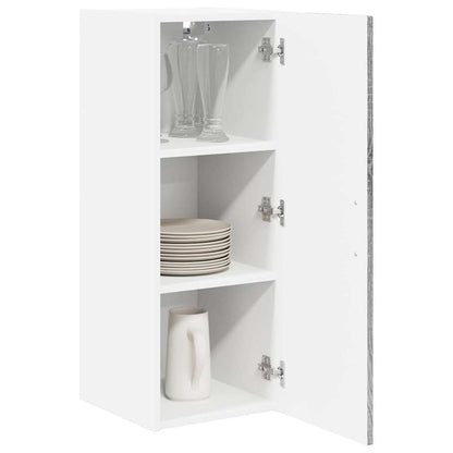 Kitchen Wall Cabinet with Shelf Grey Sonoma 30 x 31 x 80 cm