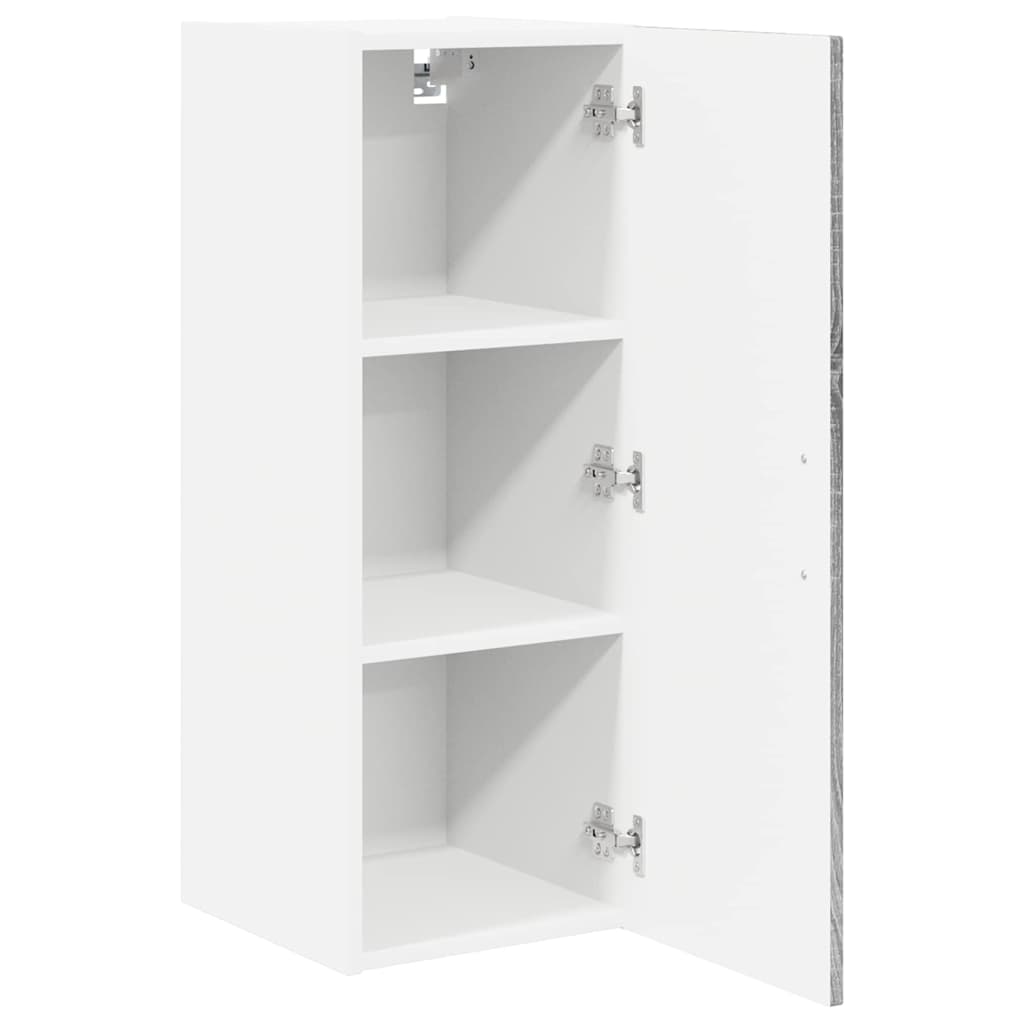Kitchen Wall Cabinet 2 pcs Grey Sonoma 30 x 31 x 80 cm