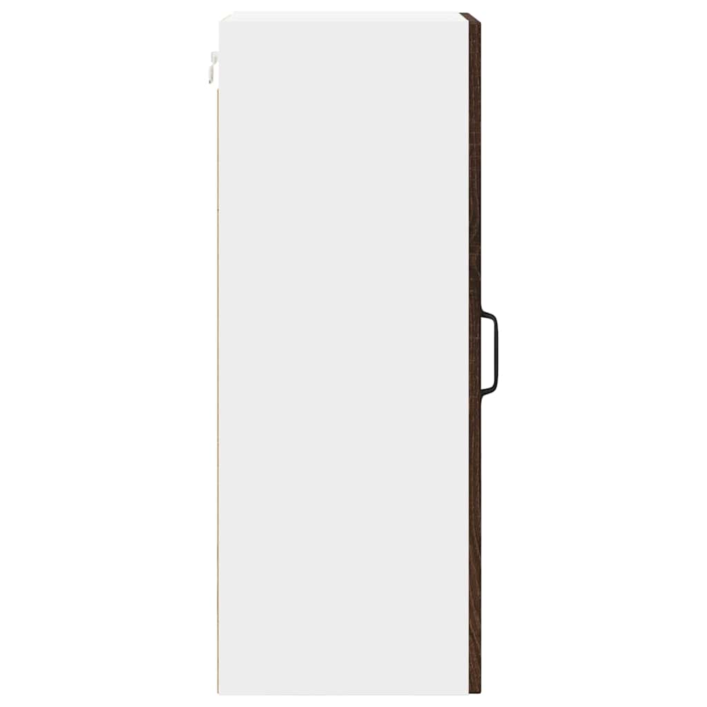 Kitchen Wall Cabinet with Shelf 2 pcs Brown Oak 30 x 31 x 80 cm