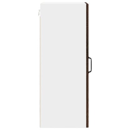 Kitchen Wall Cabinet with Shelf 2 pcs Brown Oak 30 x 31 x 80 cm