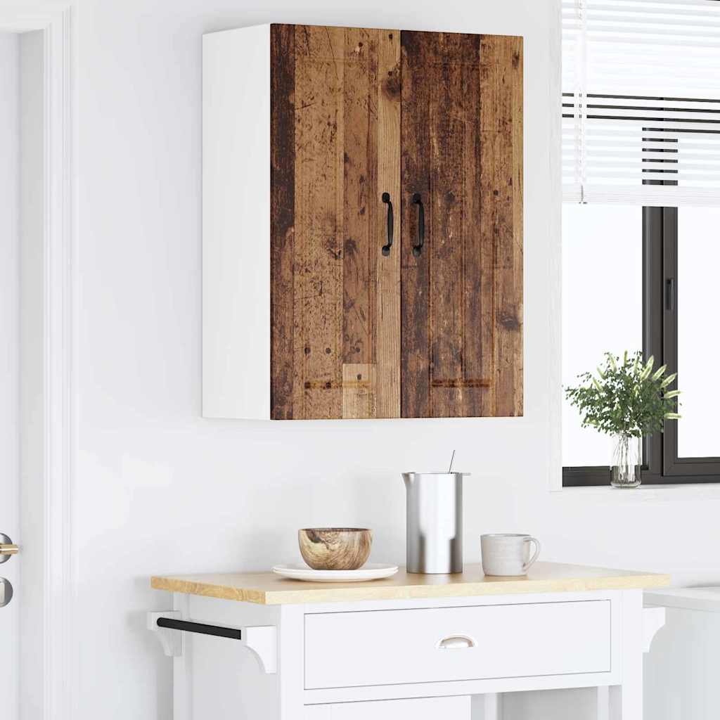 Kitchen Wall Cabinet with Shelf 2 pcs Old Wood 30 x 31 x 80 cm