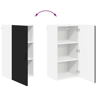 Kitchen Wall Cabinet Black 40 x 31 x 80 cm Engineered Wood