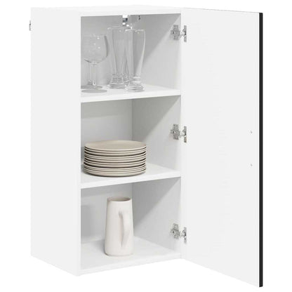 Kitchen Wall Cabinet Black 40 x 31 x 80 cm Engineered Wood