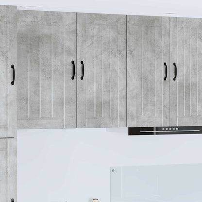 Kitchen Wall Cabinet with Shelf Concrete Grey 40 x 31 x 80 cm