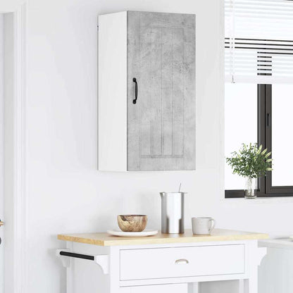 Kitchen Wall Cabinet with Shelf Concrete Grey 40 x 31 x 80 cm