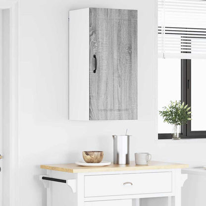 Kitchen Wall Cabinet with Shelf Grey Sonoma 40 x 31 x 80 cm