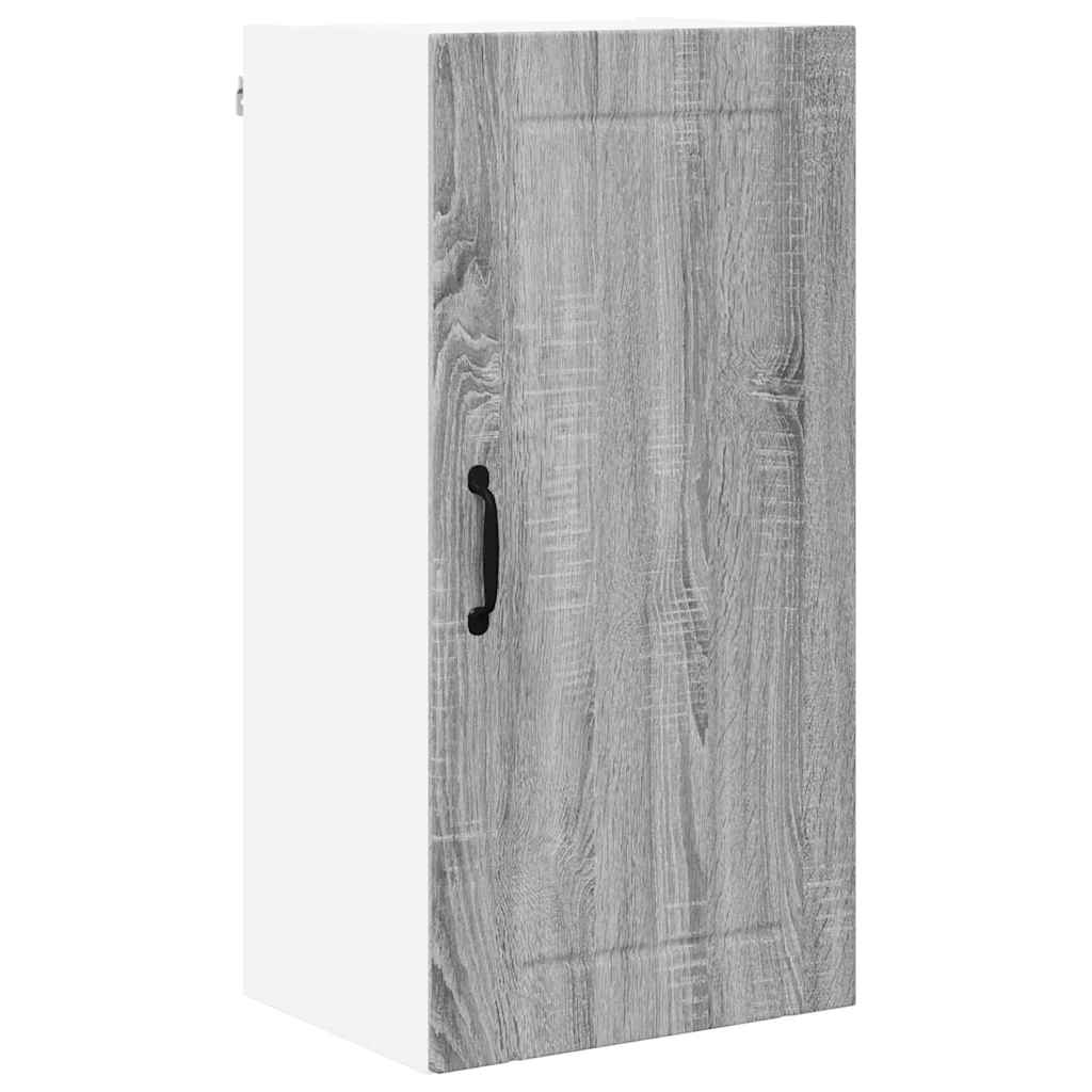 Kitchen Wall Cabinet with Shelf Grey Sonoma 40 x 31 x 80 cm