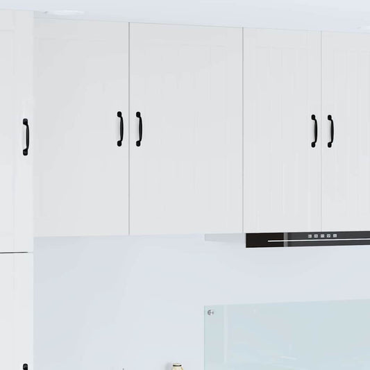Kitchen Wall Cabinet with Door High Gloss White 50 x 31 x 80 cm