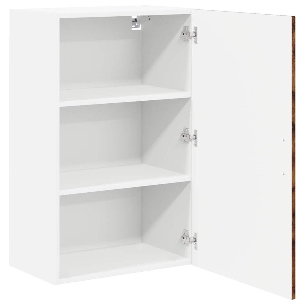 Kitchen Wall Cabinet Smoked Oak 50 x 31 x 80 cm Engineered Wood