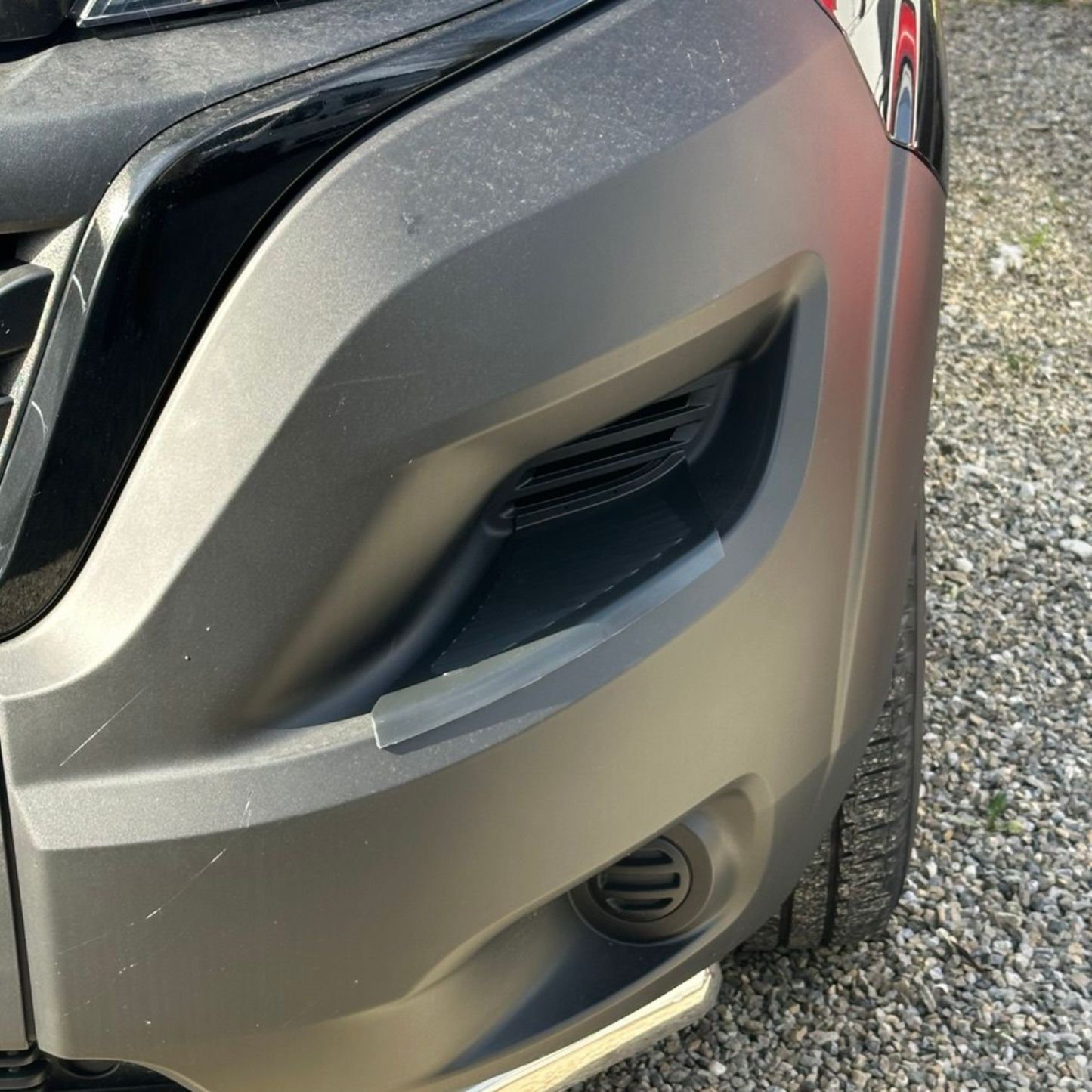 For Peugeot Boxer Front Bumper Foot Plate Protectors – Black, Set of 2 | Van-X