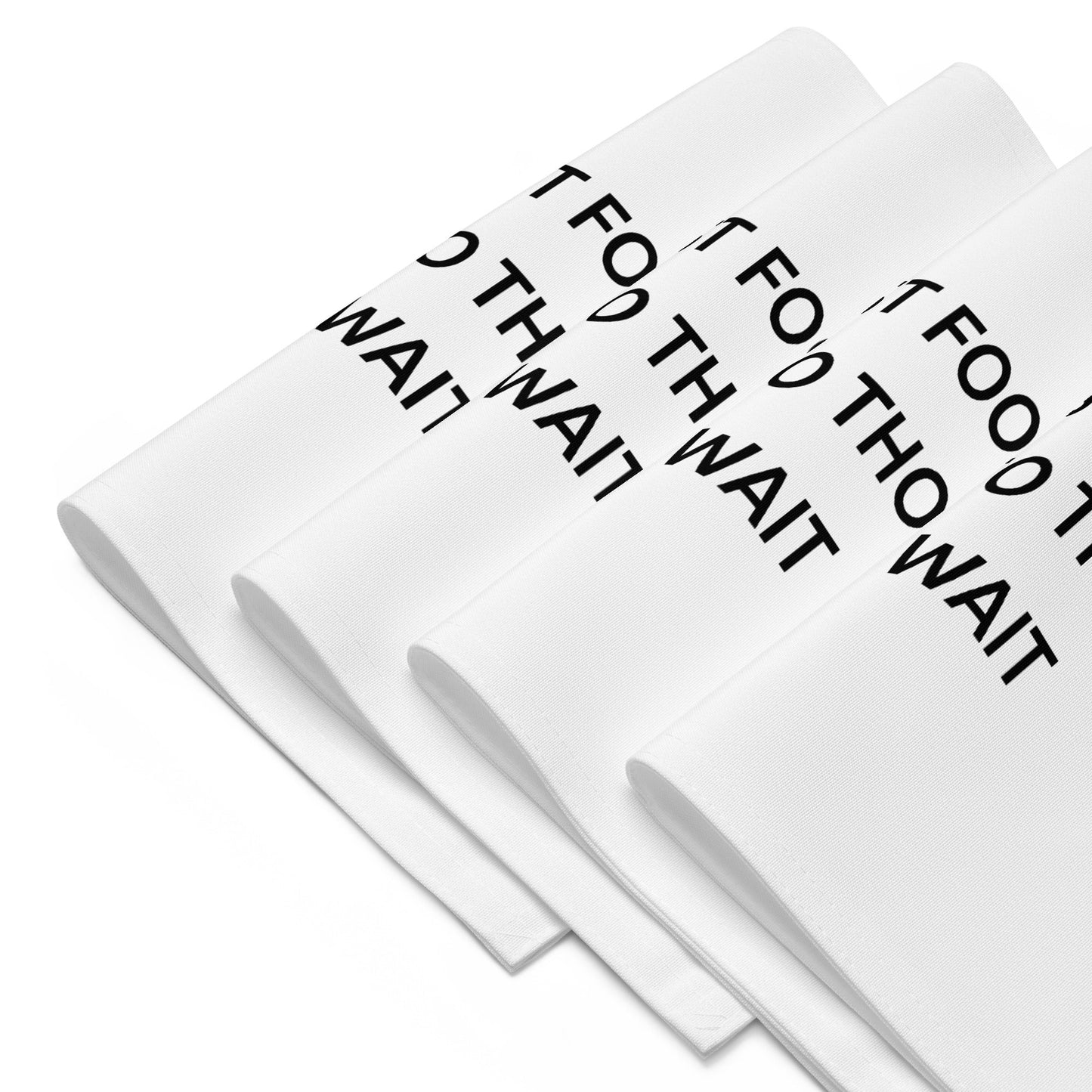 The Best Food Comes To Those Who Wait - White Placemat Set