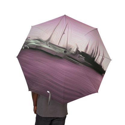 The Sleeping Yachts (at Evening) - Windproof Umbrella