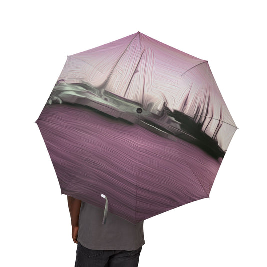 The Sleeping Yachts (at Evening) - Windproof Umbrella