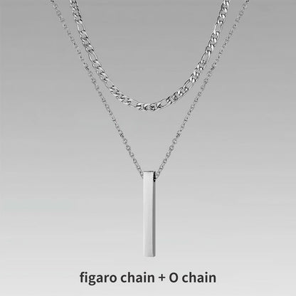Men’s Layer Pillar Chain Necklace
