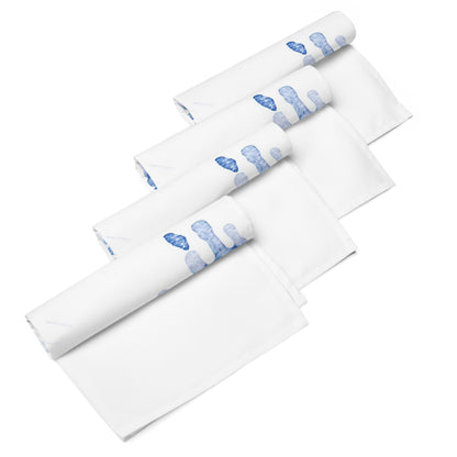 Watercolour Blue Splash - Cloth Napkin Set