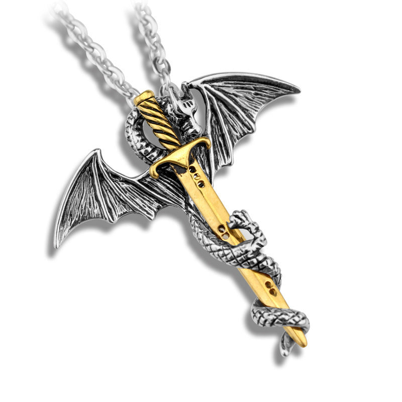 Men’s Viking Double Axe, snake bone & scorpion Chain