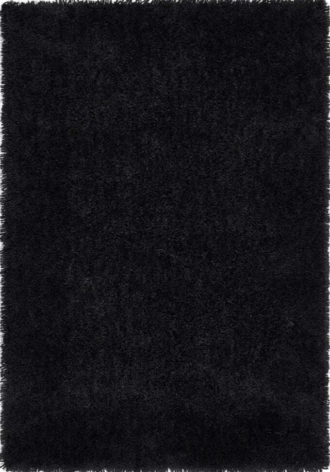 Chicago Black Shaggy Rug