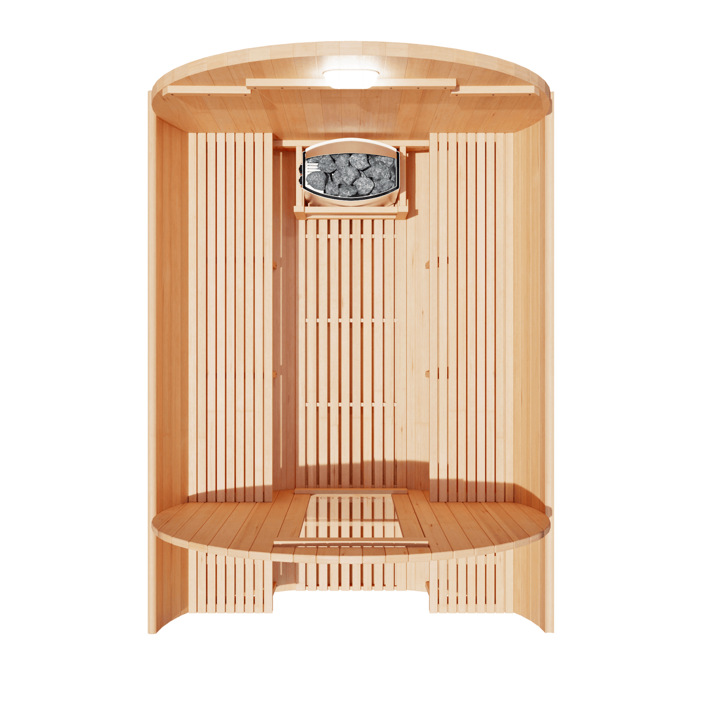 KOVE Outdoor Barrel Sauna – 5–6 Person Garden Sauna with 6kW Electric Heater