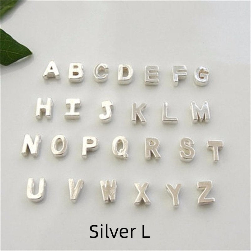 Peach Heart Shaped A-Z Letter Necklace