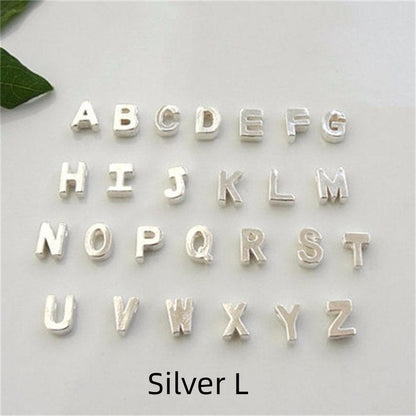 Peach Heart Shaped A-Z Letter Necklace