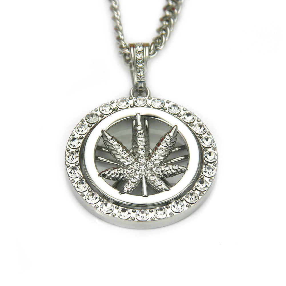 Maple Leaf Turntable Chain Necklace