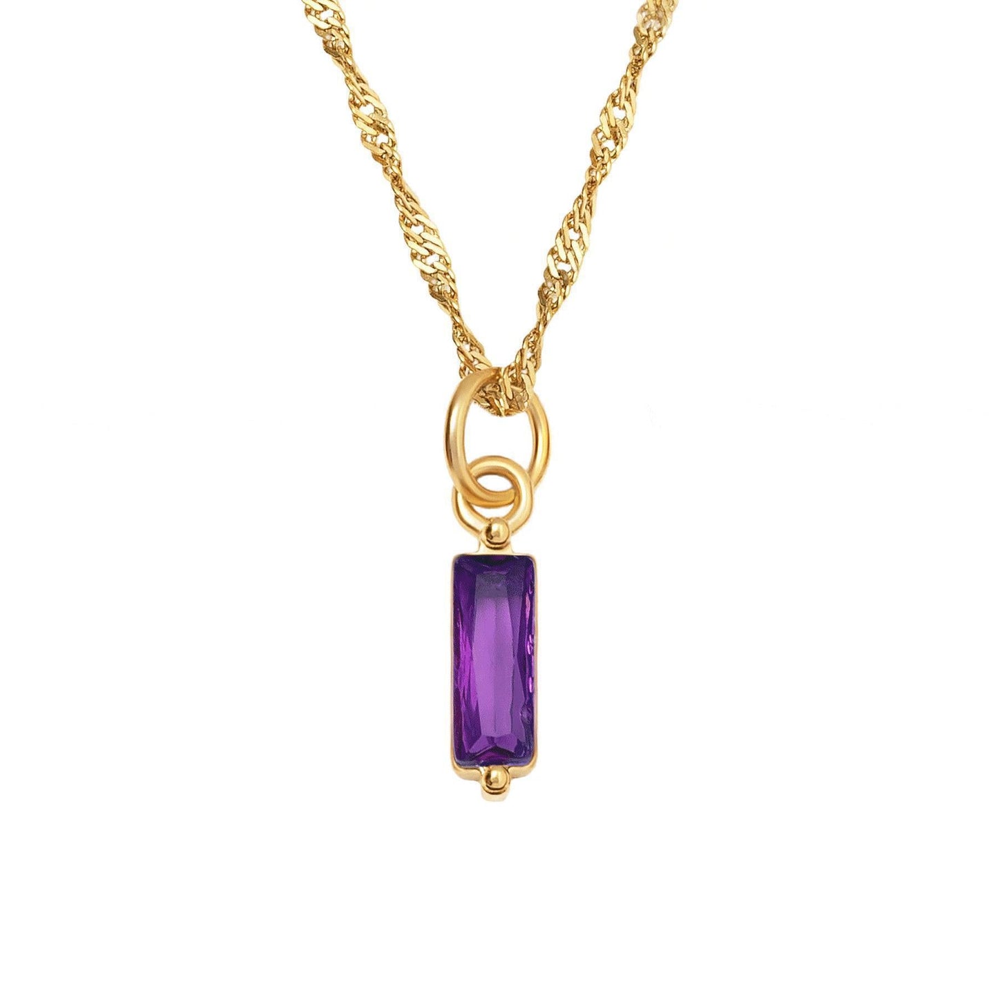 Color Twelve Birthstone Necklace