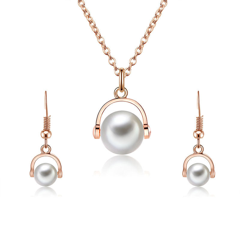 Two-Piece Earrings & Pearl Jewellery Set