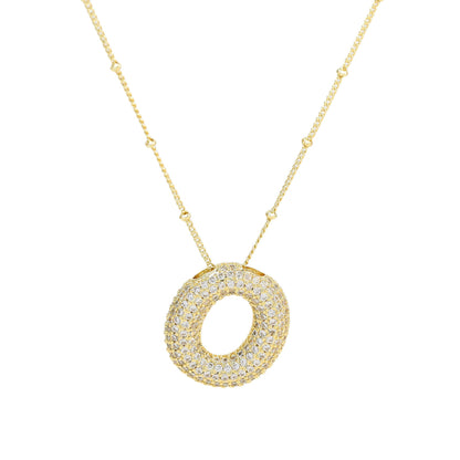 Bubble Balloon A-Z Letter Pendant Necklace