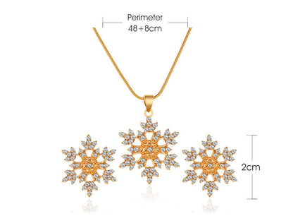 3-Piece Snowflake Jewelry Set
