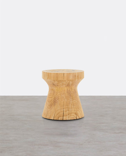 R35 Side Table, Solid Wood, Oak