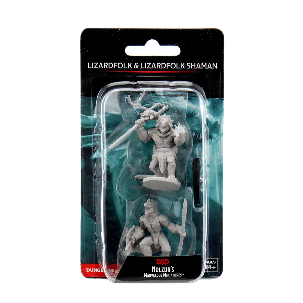 D&D Nolzurs Marvelous Miniatures: Lizardfolk & Lizardfolk Shaman - Wave 12