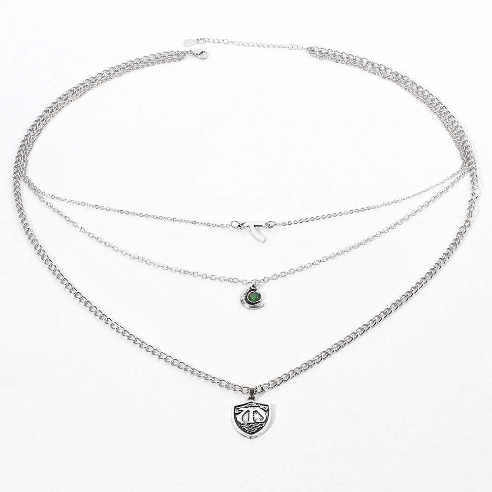 Multilayer Seven Deadly Sins Pendant Necklace