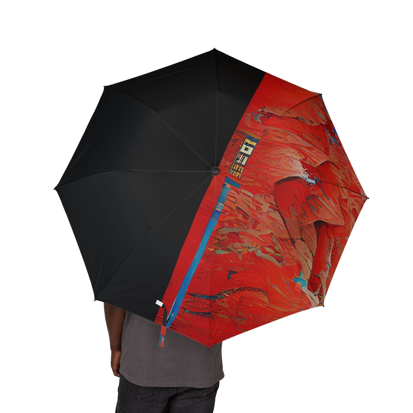 Half Black Half Hónghǎi - Windproof Umbrella