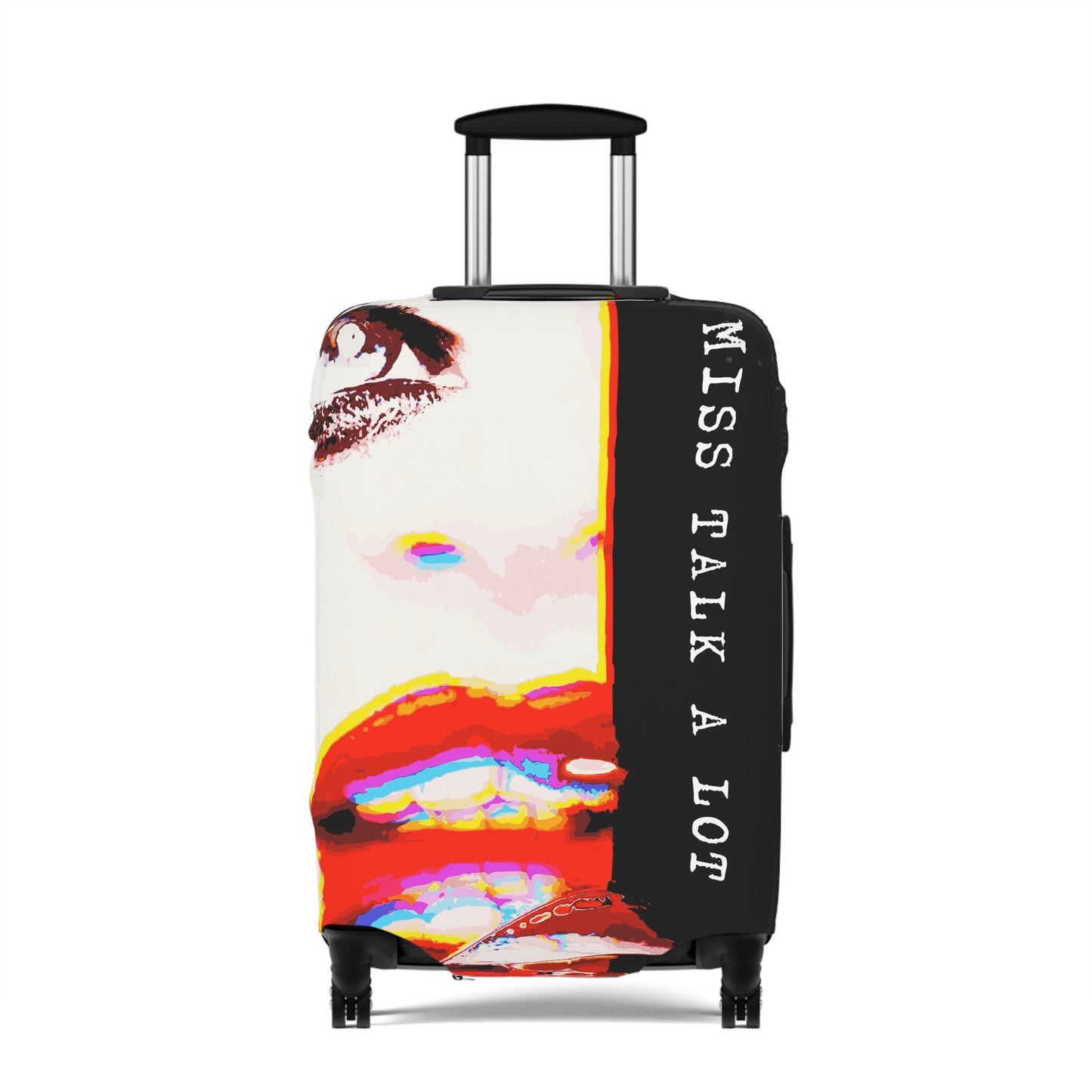 Miss Talk A Lot – Protective Suitcase Cover
