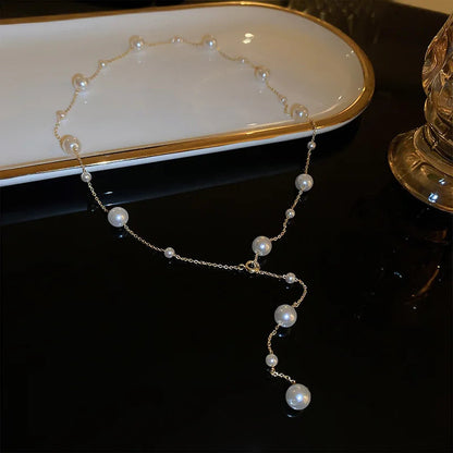 Trendy Starry Pearl Necklace & Bracelet for Women