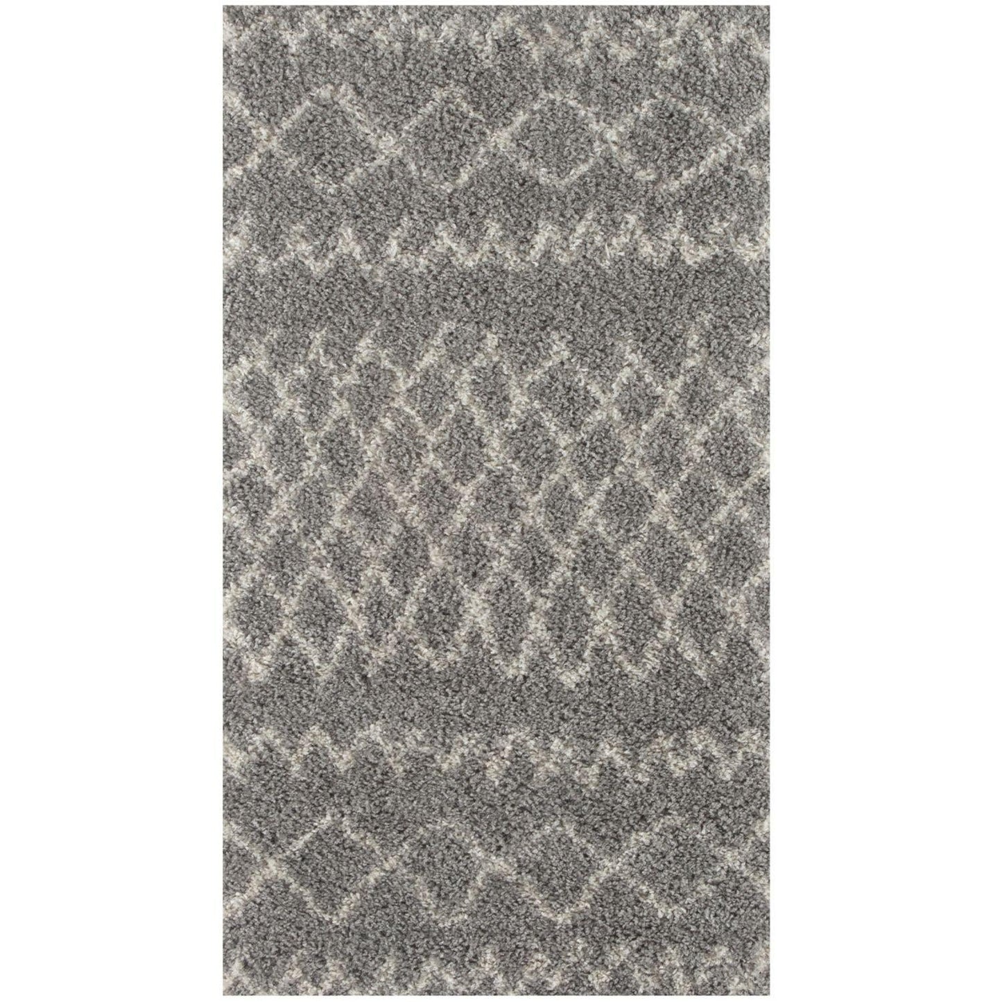 Moroccan Grey Shaggy Rug | 910