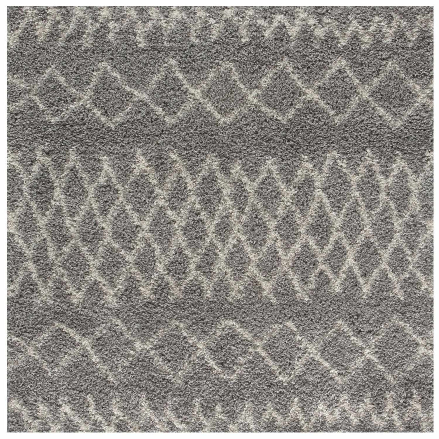 Moroccan Grey Shaggy Rug | 910