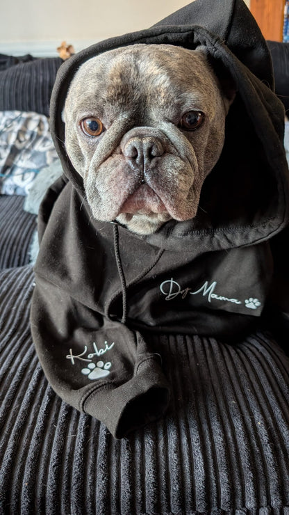 Unisex Personalised Pet Zipped Hoodie For Humans