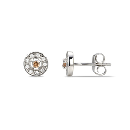June Cubic Zirconia Birthstone Stud Earrings