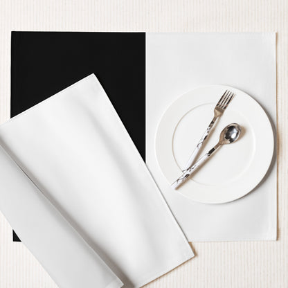 Half Black Half White - Placemat Set