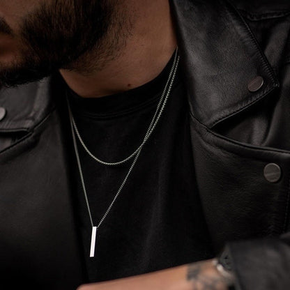Men’s Layer Pillar Chain Necklace