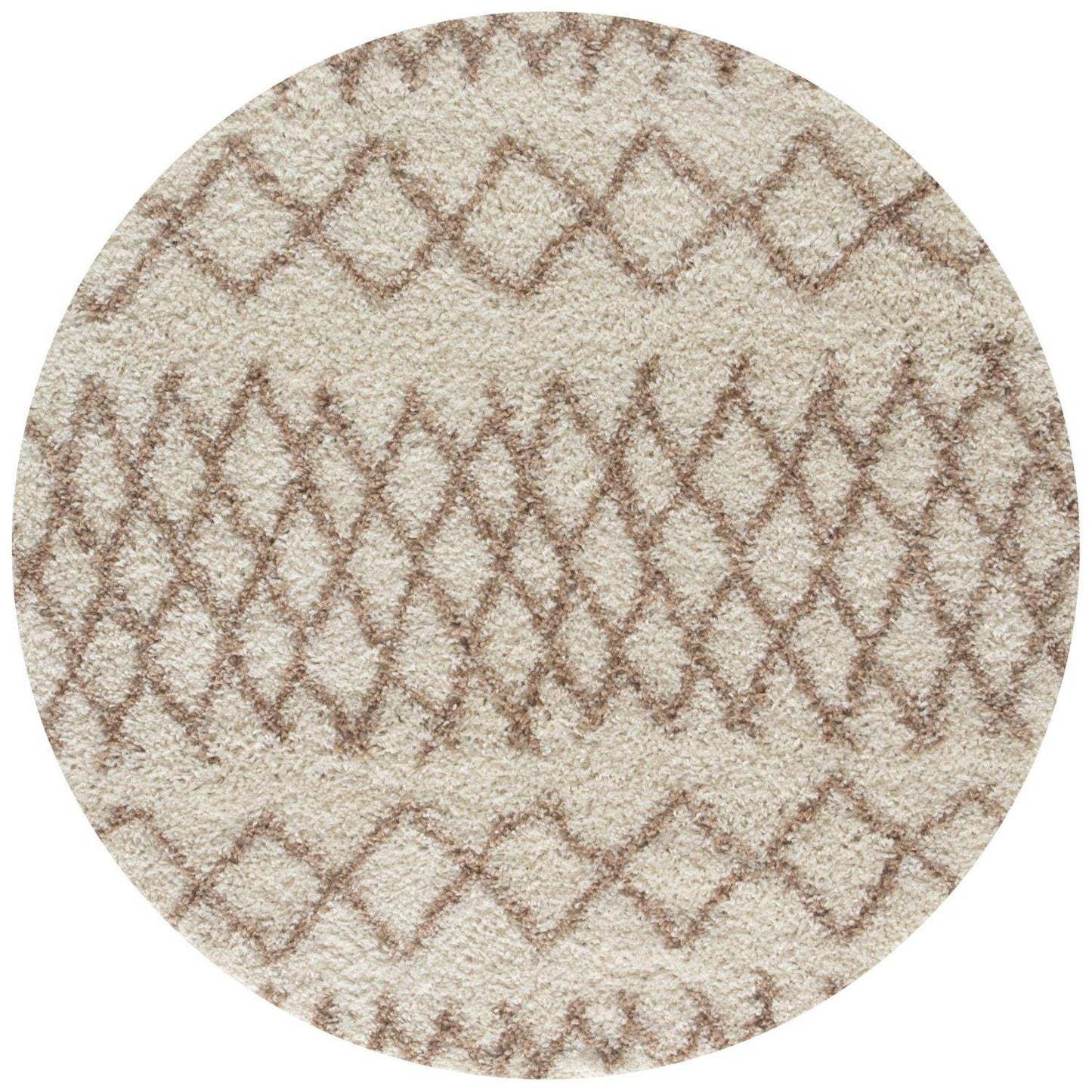 Moroccan Ivory Beige Shaggy Rug | 930