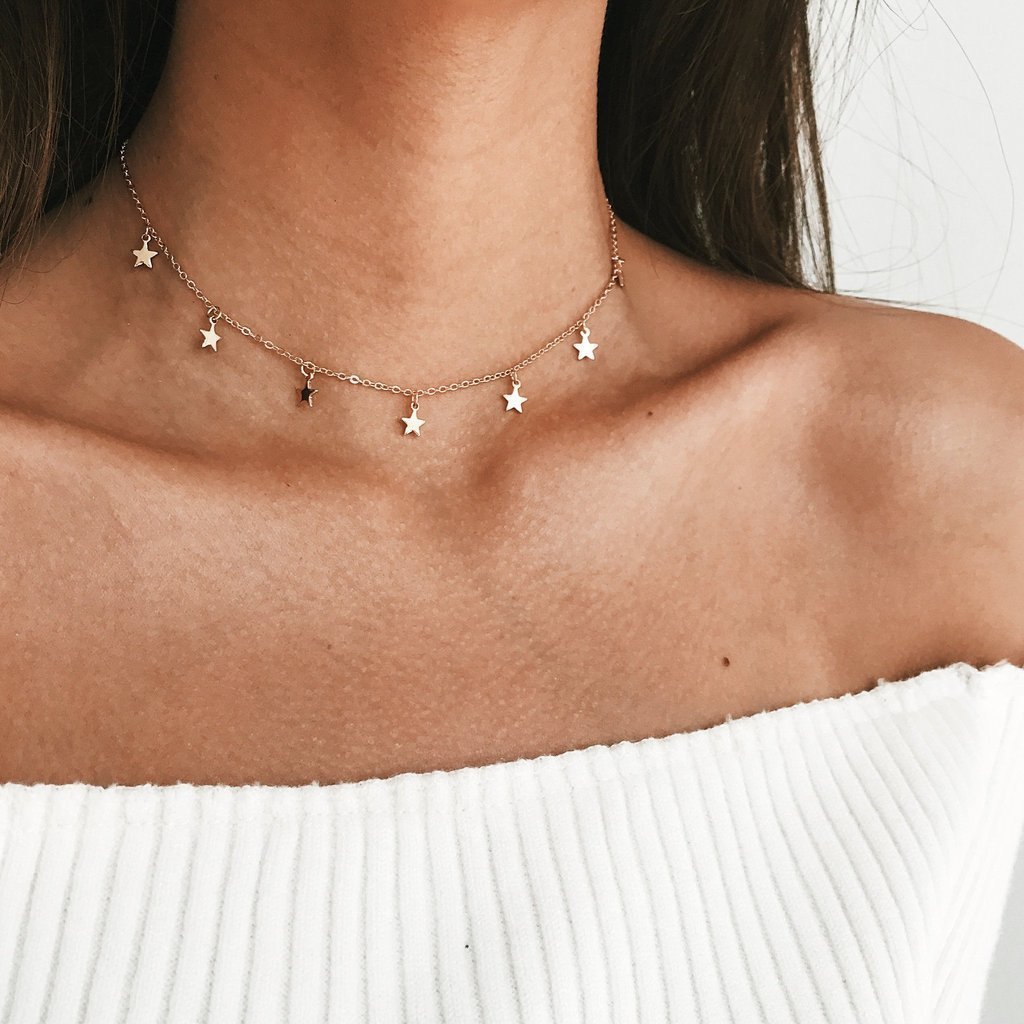 Five-Pointed Star Pendant Necklace