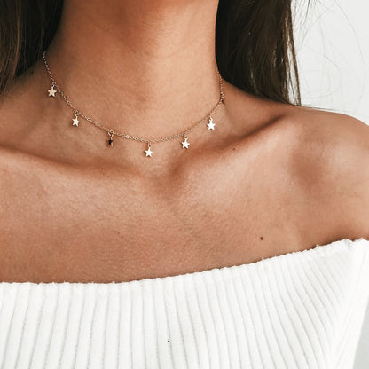 Five-Pointed Star Pendant Necklace