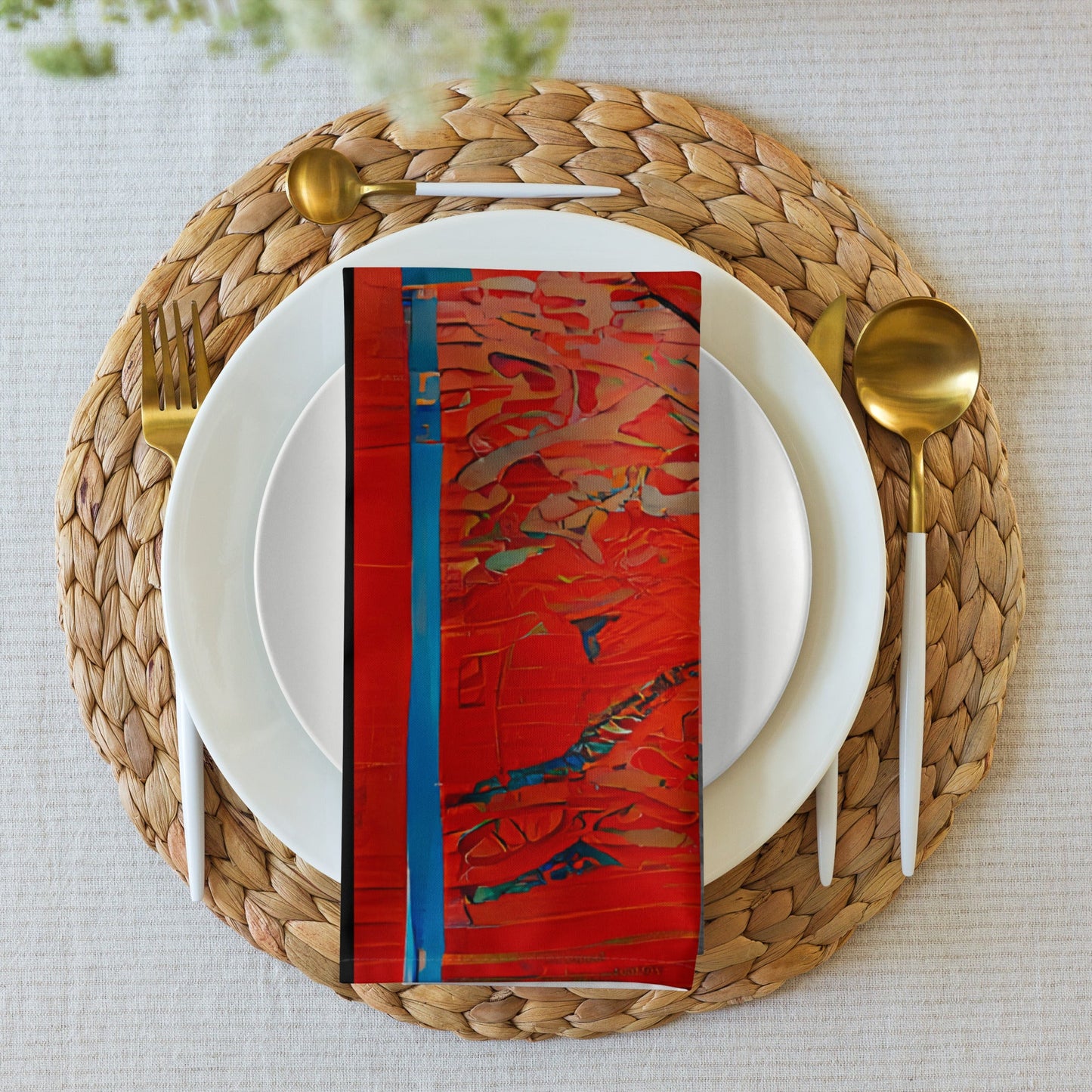 Half Black Half Hónghǎi - Cloth Napkin Set