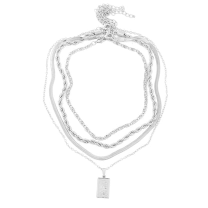 Multi-Layer Twist Chain Necklaces