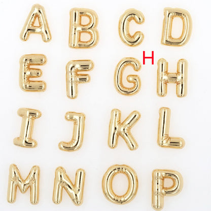 Glossy Letters Pendant Necklace